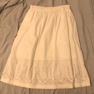 GAP white midi skirt